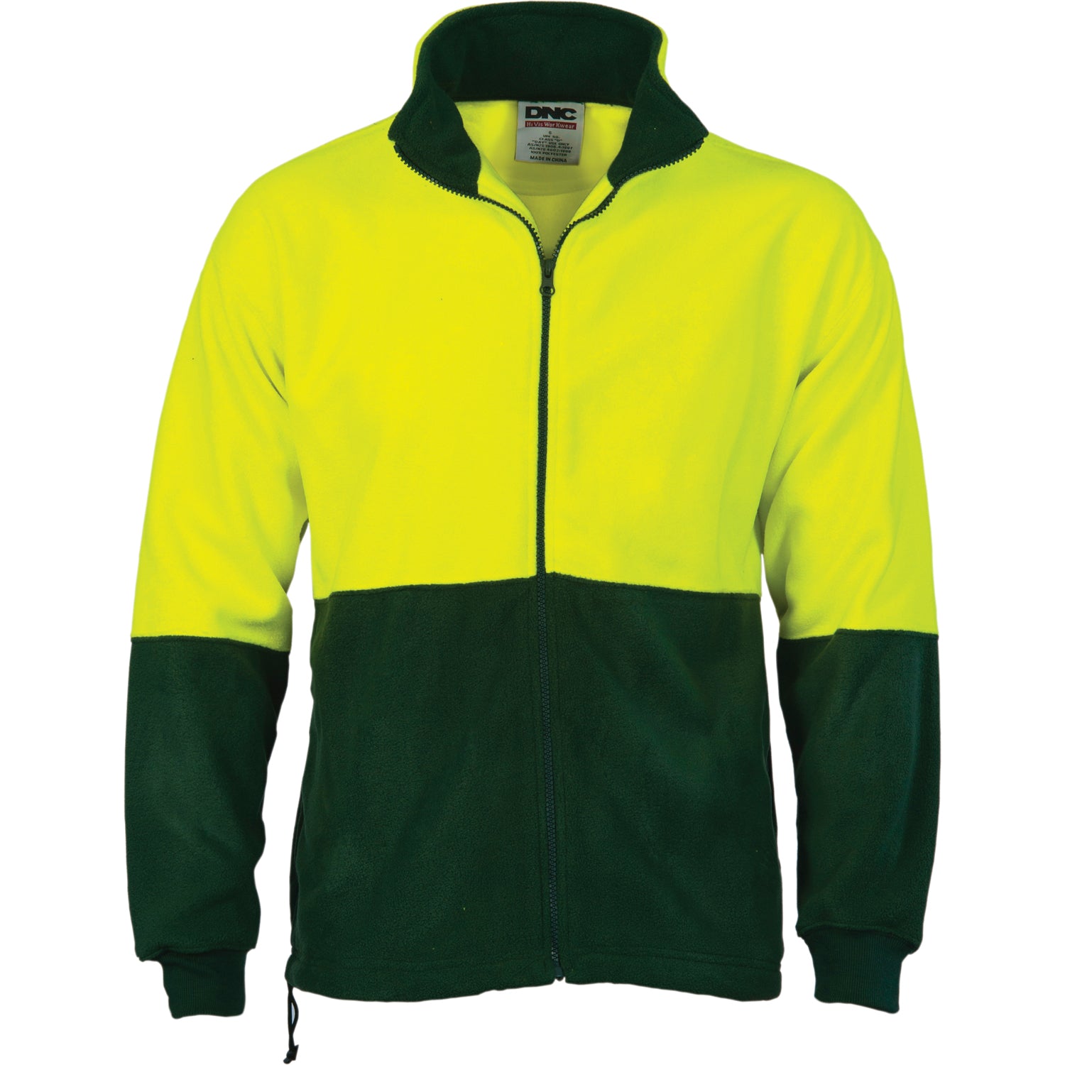 DNC HiVis Two Tone Full Zip Polar Fleece (3827)