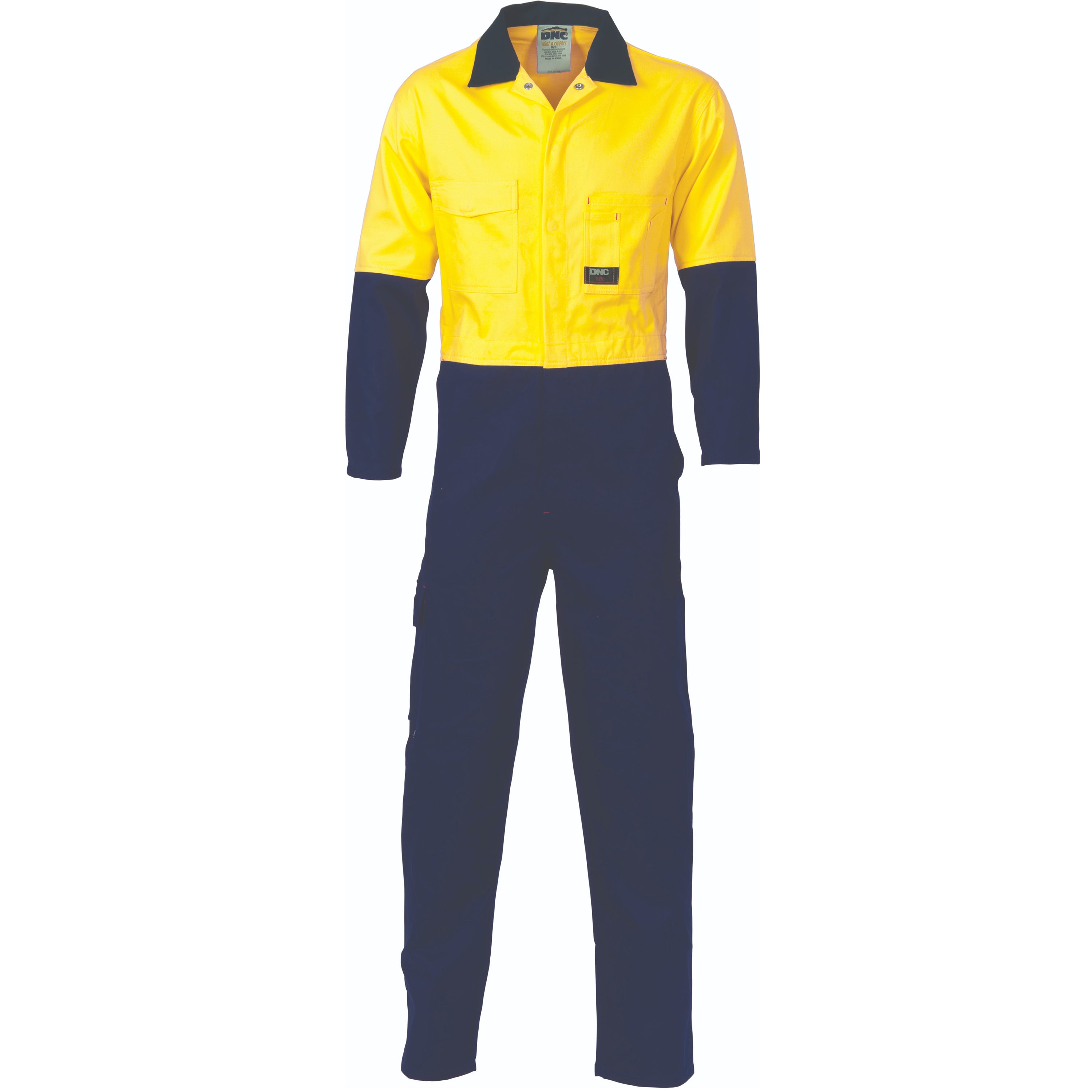 DNC HiVis Two Tone Cott on Coverall -(3851)