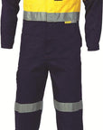 DNC HiVis Two Tone Cotton Coverall with 3M R/Tape (3855)