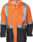 DNC HiVis Two Tone Lightweight Rain Jacket with 3M R/Tape (3879)