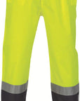 DNC HiVis Two Tone Light weight Rain pants with CSR R/Tape- (3880)