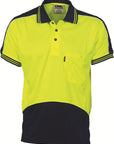 DNC HiVis Cool Breathe Panel Polo Shirt - Short Sleeve (3891)