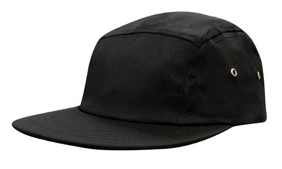 Headwear Cotton Twill Square Front 5 Panel Cap (3899)