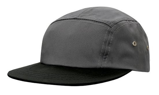 Headwear Cotton Twill Square Front 5 Panel Cap (3899)