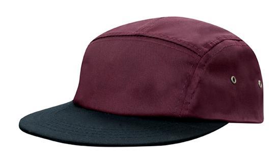 Headwear Cotton Twill Square Front 5 Panel Cap (3899)