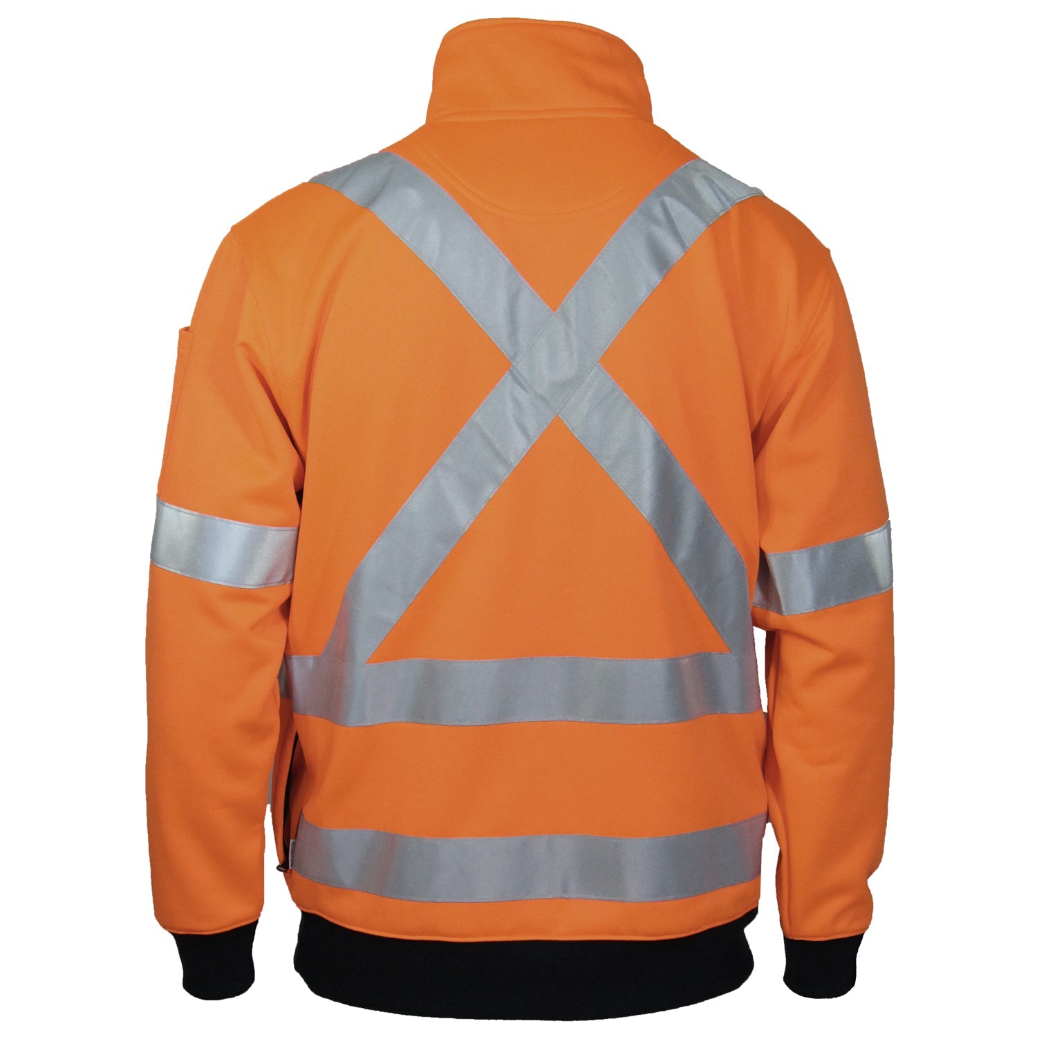 DNC Hivis X Back 1/2 Zip Cotton Jumper (3952)