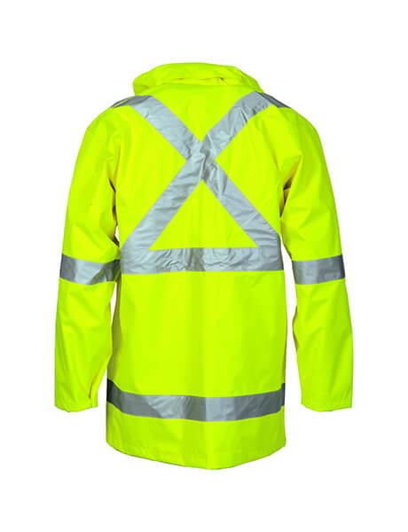 DNC HiVis Cross Back D/N &quot;2 in 1&quot; Contrast Rain Jacket (3995)