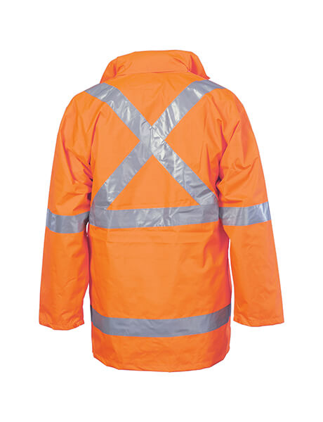 DNC HiVis Cross Back D/N &quot;2 in 1&quot; Contrast Rain Jacket (3995)