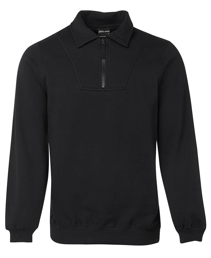 JB's Wear Adults Half Zip Fleecy Sweat (3FSZ)