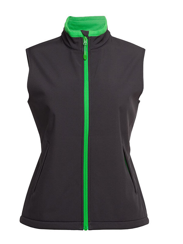 JB's Wear Podium Ladies Water Resistant Softshell Vest (3WSV1)