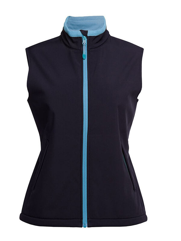 JB's Wear Podium Ladies Water Resistant Softshell Vest (3WSV1)