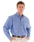 DNC Cotton Chambray L/S Shirt with Twin Pocket (4102)