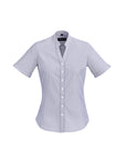Biz Corporate Womens Bordeaux Short Sleeve Shirt (40112)-Clearance