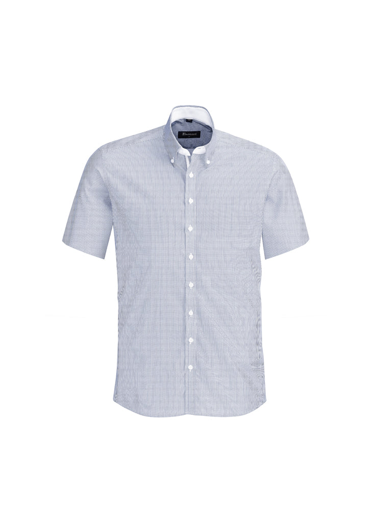 Biz Corporate Mens Fifth Avenue Short Sleeve Shirt (40122)-Clearance