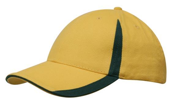 Headwear Brushed Heavy Cotton With Inserts On The Peak &amp; Crown (4014)