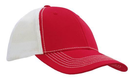 Headwear Chino Twill With Hi Tech Mesh Back (4123)