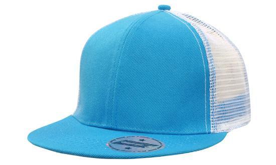 Headwear Premium American Twill With Mesh Back &amp; Snap Back Pro Styling Cap (4138)