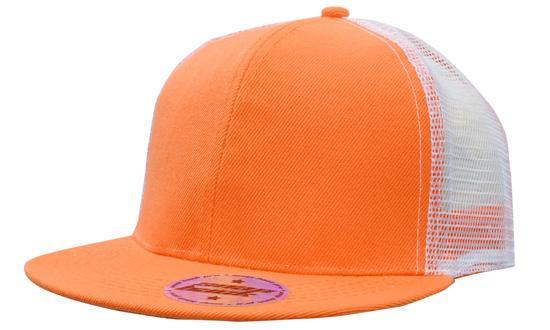 Headwear Premium American Twill With Mesh Back &amp; Snap Back Pro Styling Cap (4138)