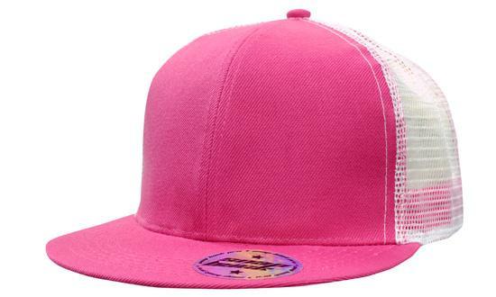 Headwear Premium American Twill With Mesh Back &amp; Snap Back Pro Styling Cap (4138)