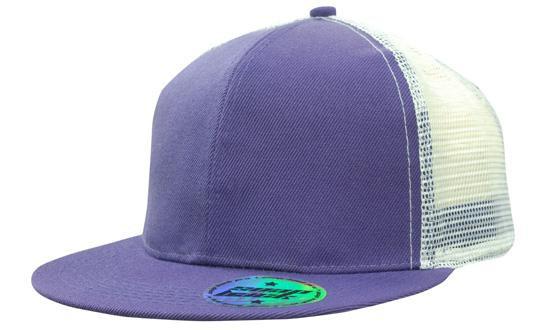 Headwear Premium American Twill With Mesh Back &amp; Snap Back Pro Styling Cap (4138)