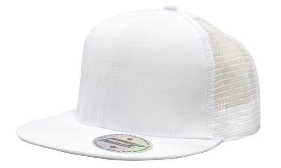 Headwear Premium American Twill With Mesh Back &amp; Snap Back Pro Styling Cap (4138)