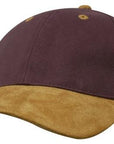 Headwear Brushed Heavy Cotton With Suede Peak Cap (4200)