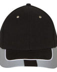 Headwear Brushed Heavy Cotton With Reflective Trim & Tab On Peak Cap (4214)