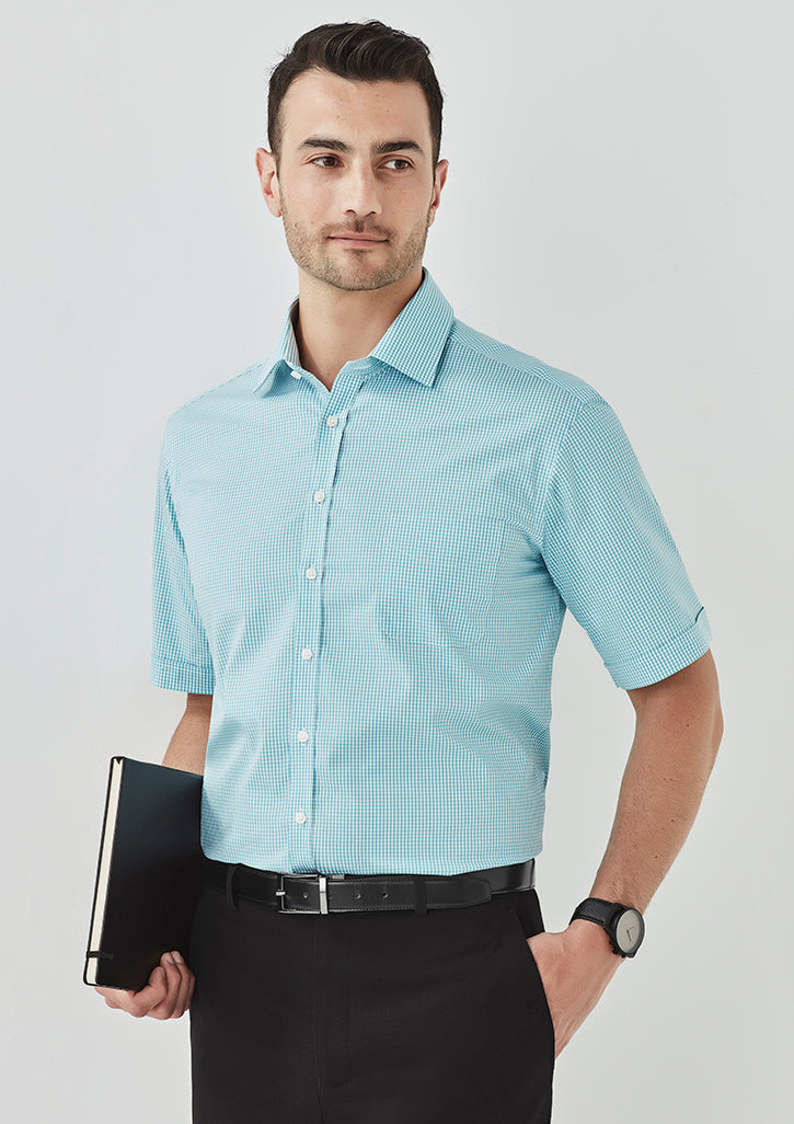 Biz Corporate Mens Newport Short Sleeve Shirt (42522)