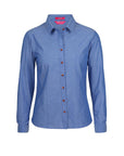 JB's Wear Ladies Classic L/S Fine Chambray Shirt (4FC1L)