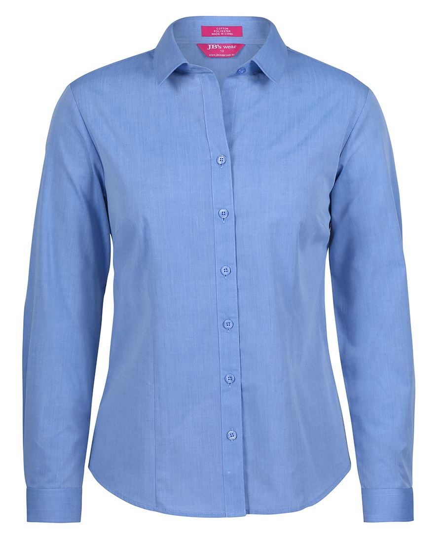 JB&#39;s Wear Ladies Classic L/S Fine Chambray Shirt (4FC1L)