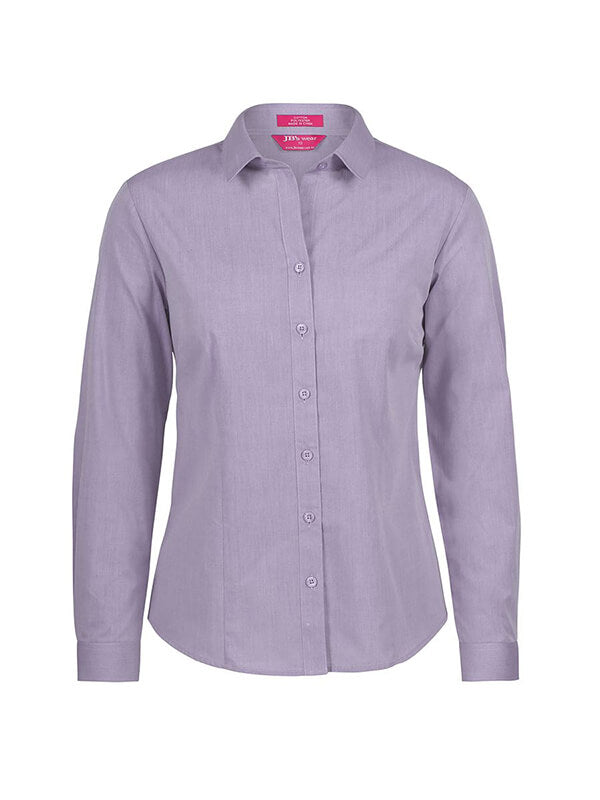 JB&#39;s Wear Ladies Classic L/S Fine Chambray Shirt (4FC1L)