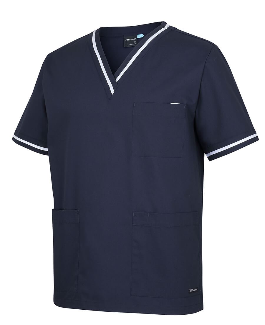 JB's Wear Contrast Unisex Scrubs Top (4SCT)