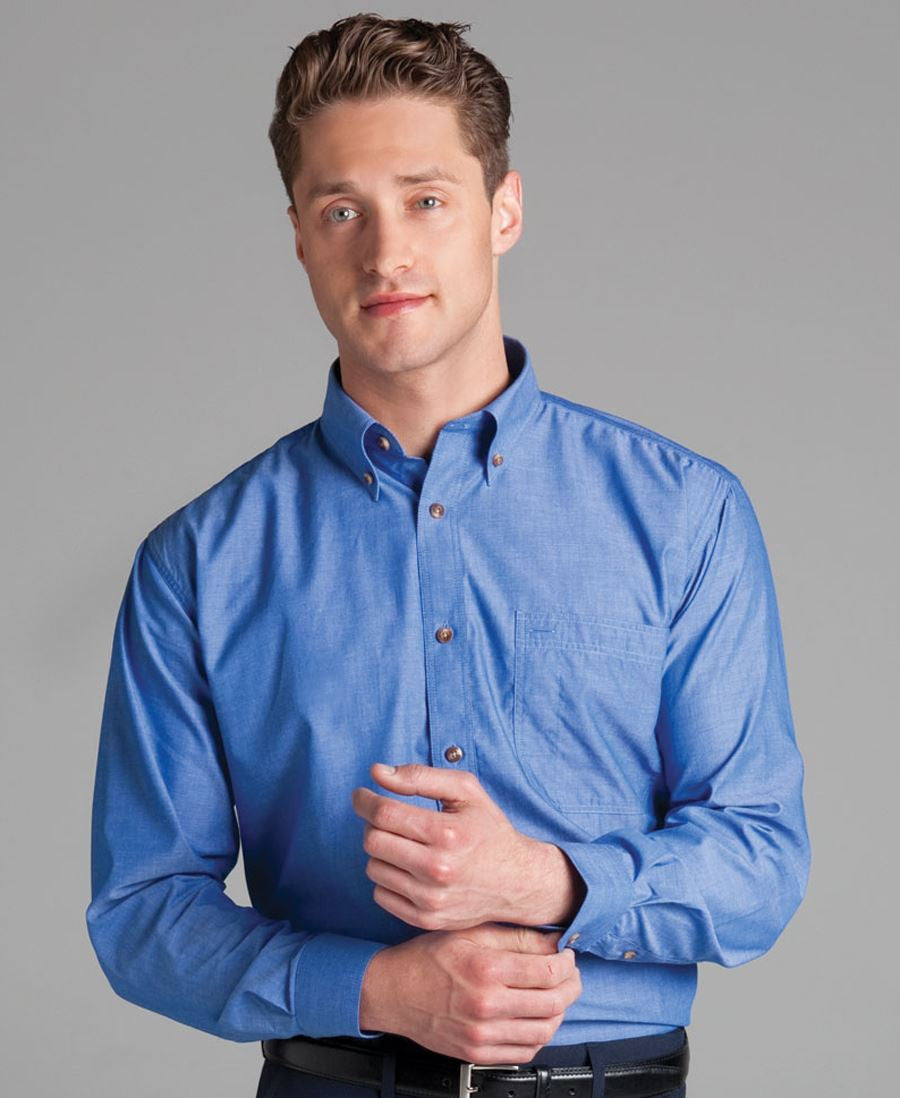JB&#39;s Wear Long Sleeve Indigo Shirt - Adults (4IC)
