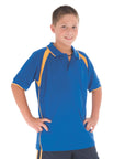 DNC Kids Poly/Cotton Contrast Raglan Panel Polo (5248)