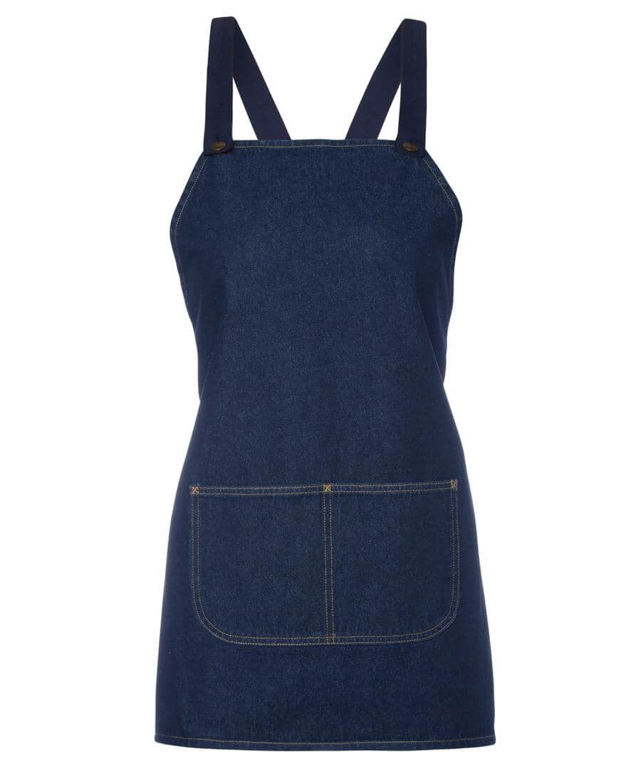 JB's Wear Cross Back 65x71 Bib Denim Apron (Without Strap) (5ACBB)