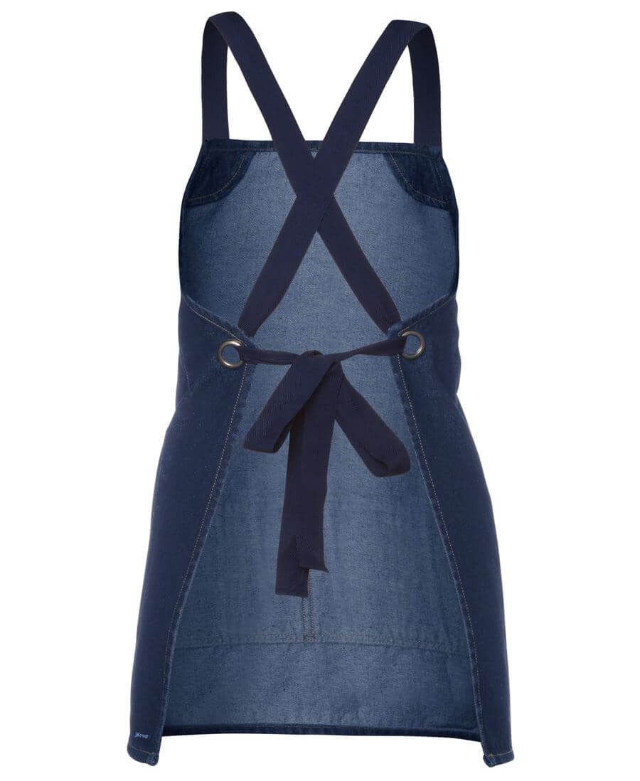 JB&#39;s Wear Cross Back 65x71 Bib Denim Apron (Without Strap) (5ACBB)