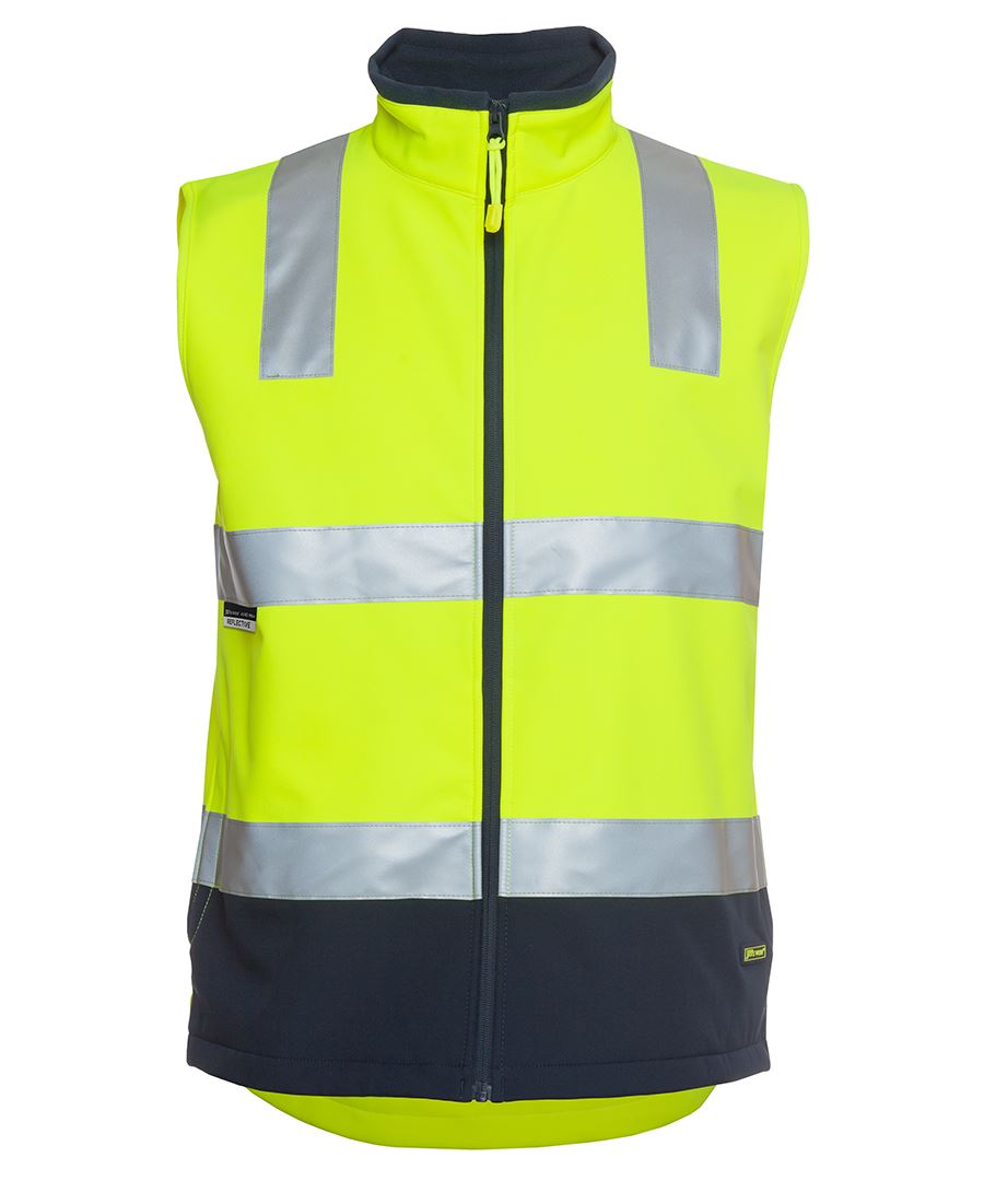 JB&#39;s Wear Hi Vis (D+N) Softshell Vest - Adults (6D4LK)