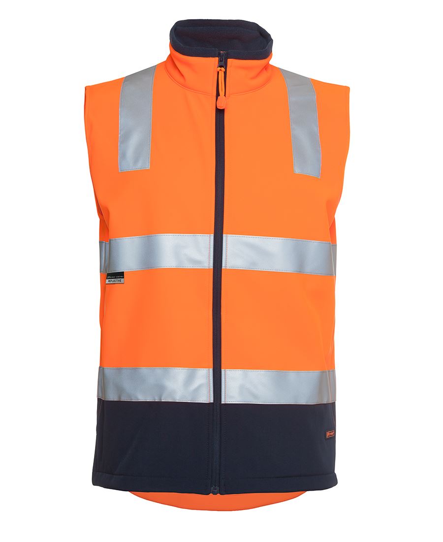 JB&#39;s Wear Hi Vis (D+N) Softshell Vest - Adults (6D4LK)