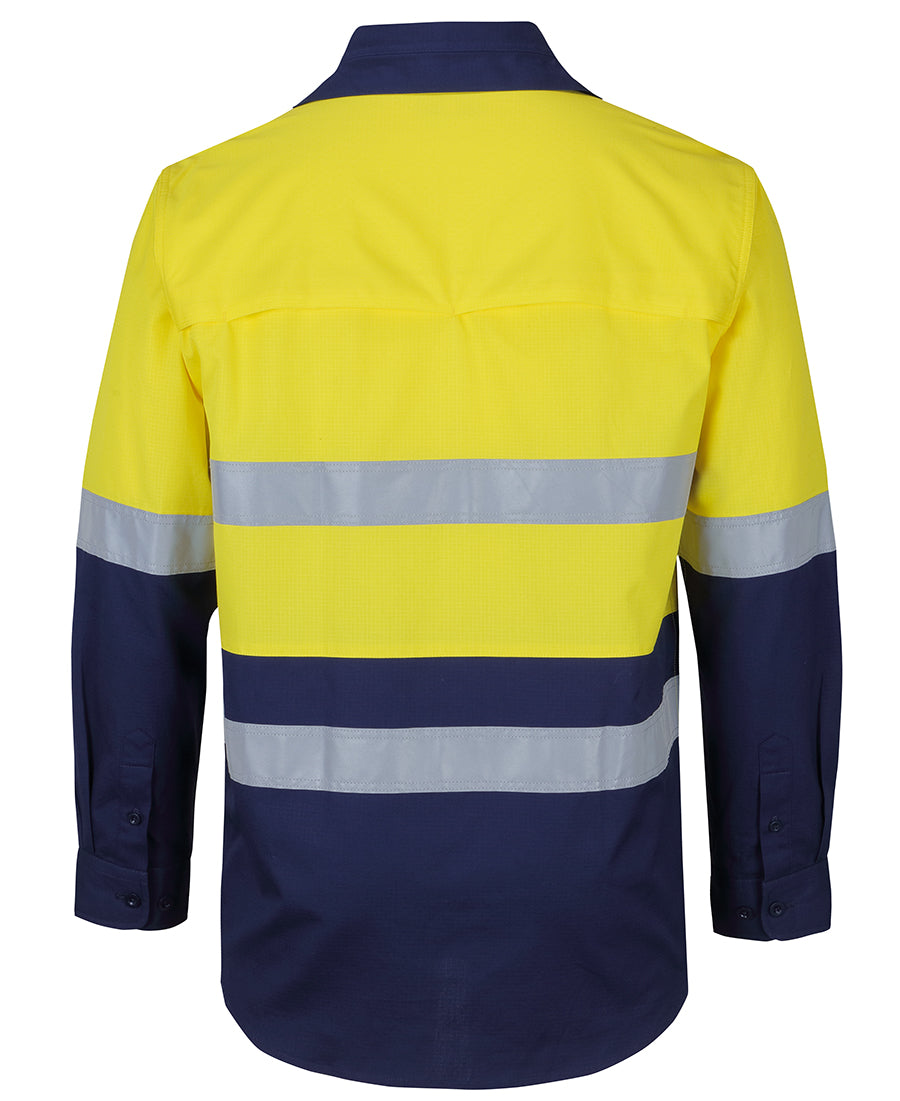 JB&#39;s Wear Hi Vis (D+N) Ripstop L/S Fishing Shirt (6DNRL)
