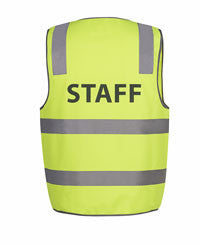 JB's Wear Hi Vis (D+N) Safety Vest Staff (6DNS6)