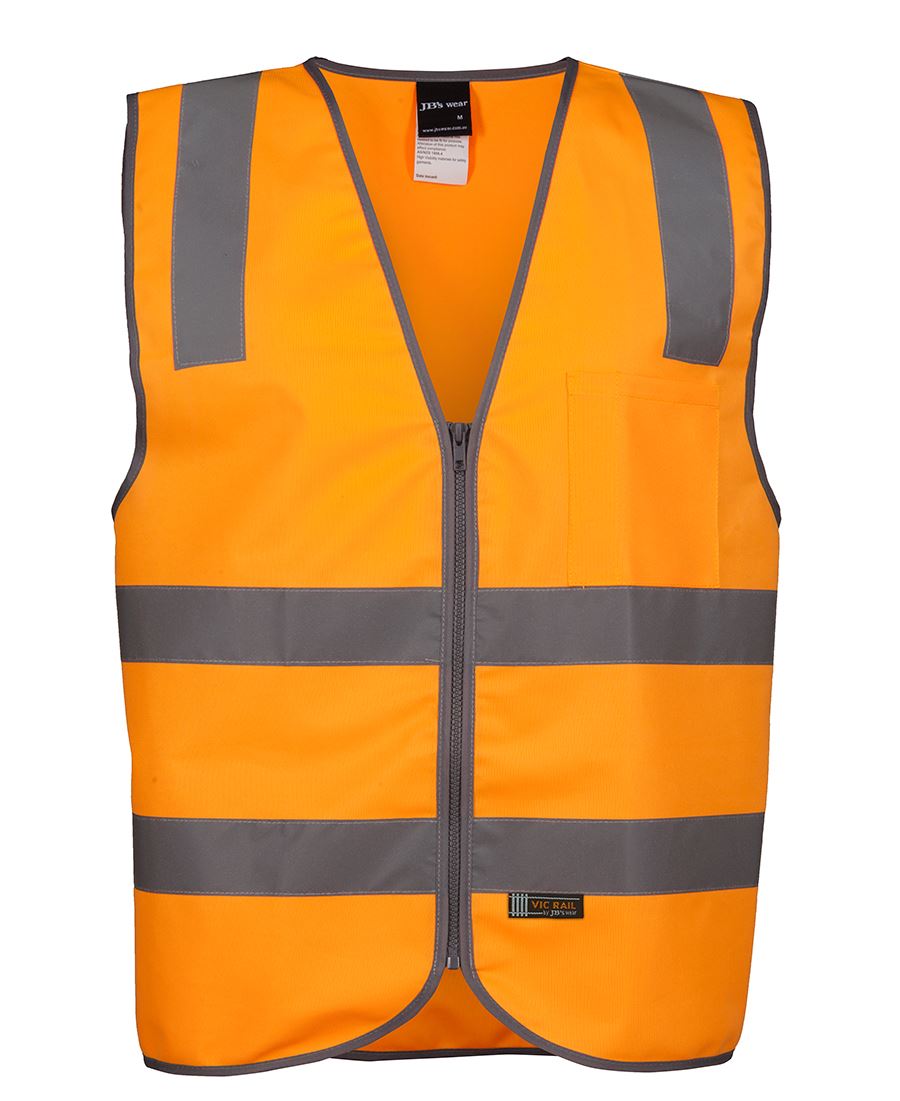 JB&#39;s Wear Vic Rail (D+N) Safety Vest (6DVSV)