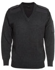 JB's Wear Men's Knitted Epaulette Jumper (6EJ)