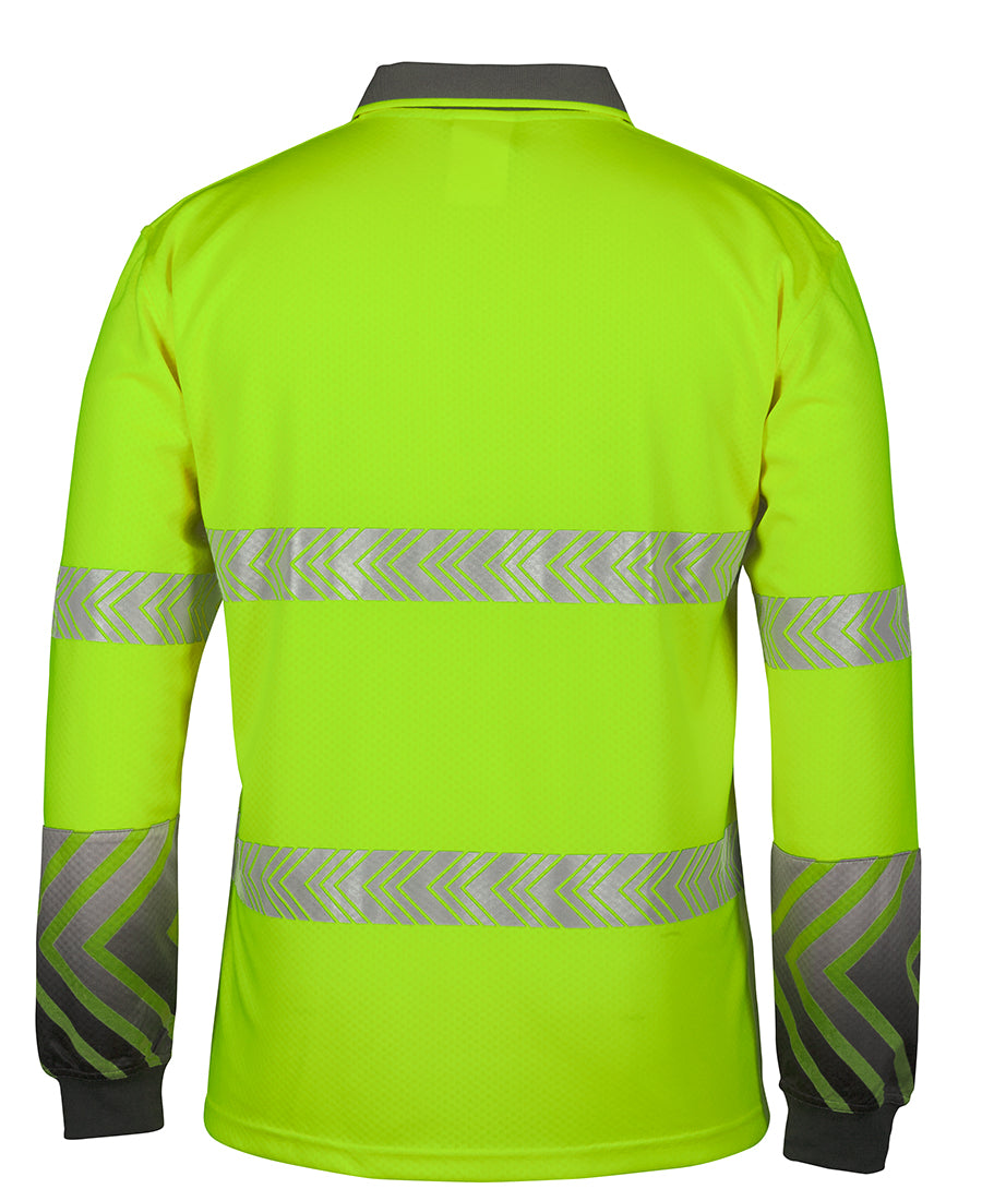 JB&#39;s Wear Hi Vis L/S Arrow Sub Polo With Segmented Tape (6HAL)