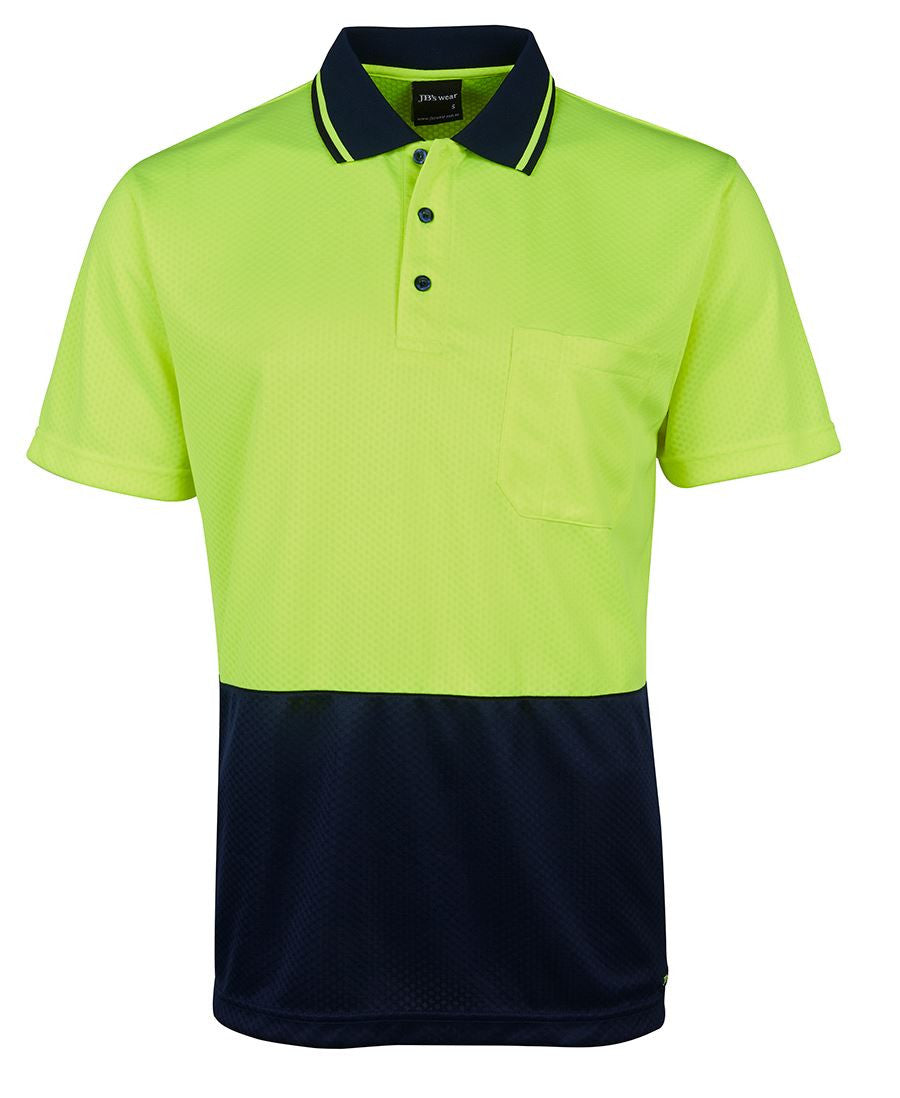 JB&#39;s Wear Hi Vis Jacquard Non Cuff Polo (6HJNC)