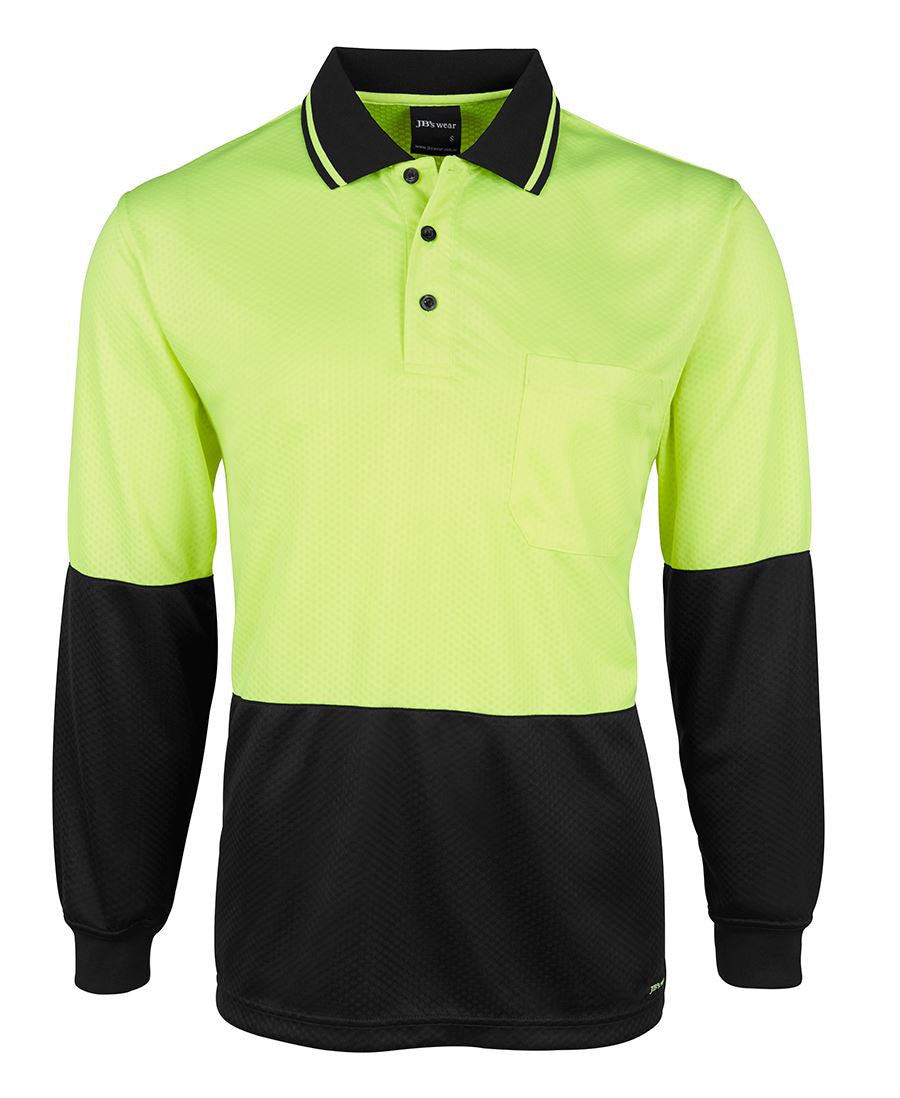 JB&#39;s Wear Hi Vis L/S Jacquard Polo (6HJNL)