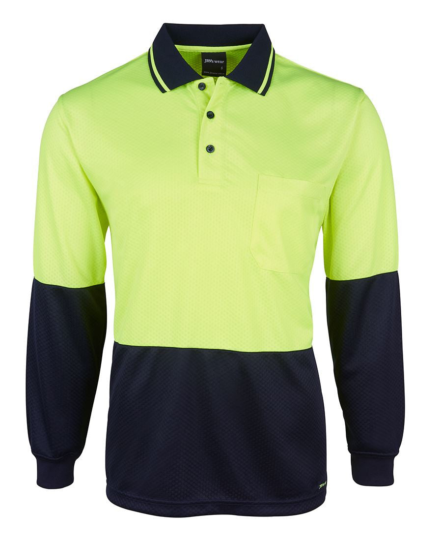 JB&#39;s Wear Hi Vis L/S Jacquard Polo (6HJNL)
