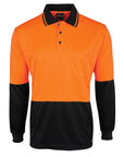 JB's Wear Hi Vis L/S Jacquard Polo (6HJNL)