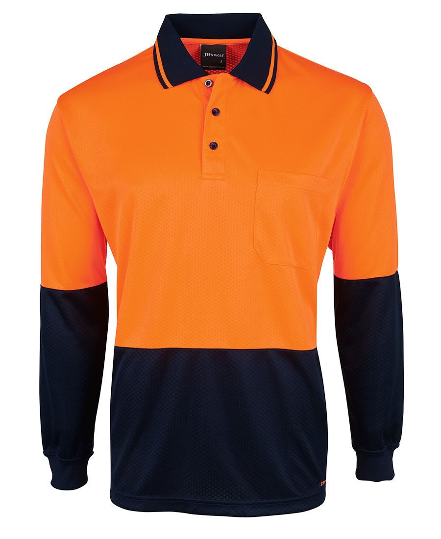 JB&#39;s Wear Hi Vis L/S Jacquard Polo (6HJNL)