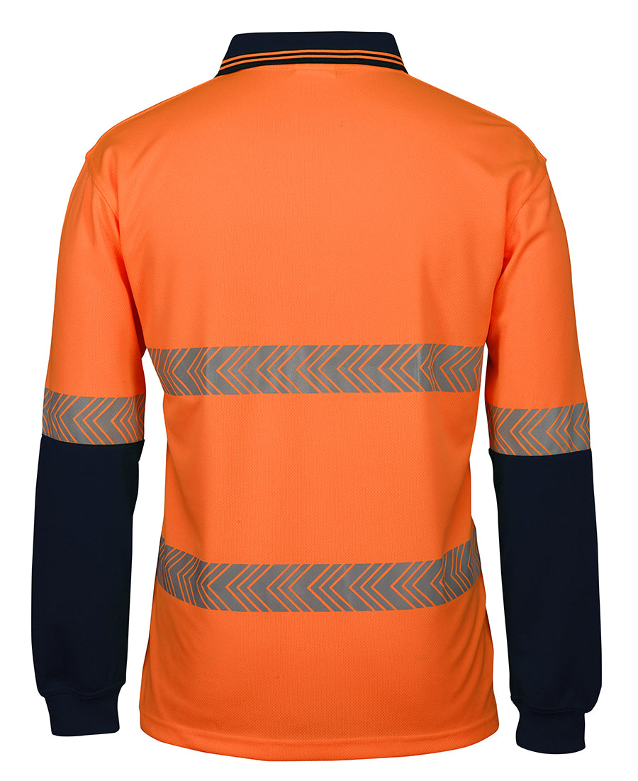 JB&#39;s Wear Hi Vis L/S Segmented Tape Polo (6HLST)