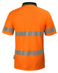 JB's Wear Hi Vis (D+N) Cotton Back S/S Segmented Tape Polo (6HMSS)